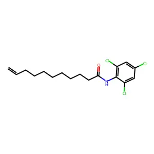 N-(2,4,6-trichlorophenyl)undec-10-enamide structure