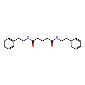 N,N'-bis(2-phenylethyl)pentanediamide structure
