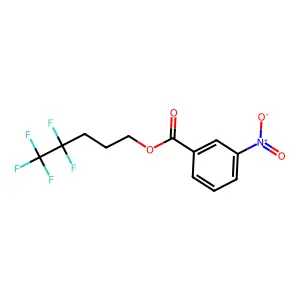 4,4,5,5,5-Pentafluoropentyl 3-nitrobenzoate structure