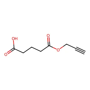 Pentanedioic acid monoprop-2-ynyl ester structure