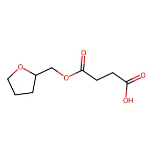 4-Oxo-4-(oxolan-2-ylmethoxy)butanoic acid structure