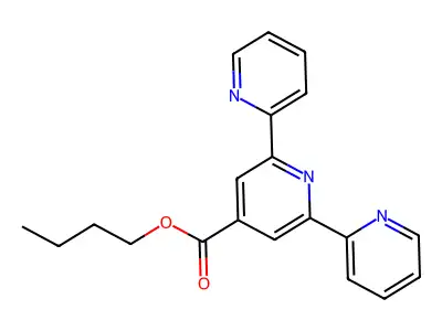 Butyl 2,6-dipyridin-2-ylpyridine-4-carboxylate structure