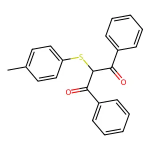 1,3-Diphenyl-2-(p-tolylthio)propane-1,3-dione structure