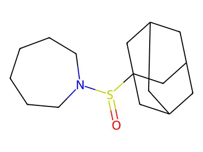 1-(Adamantane-1-sulfinyl)azepane structure