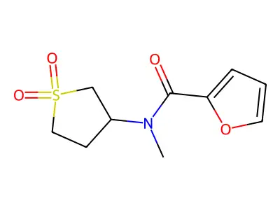 N-(1,1-dioxothiolan-3-yl)-N-methylfuran-2-carboxamide structure