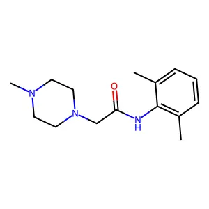 N-(2,6-dimethylphenyl)-2-(4-methylpiperazin-1-yl)acetamide structure