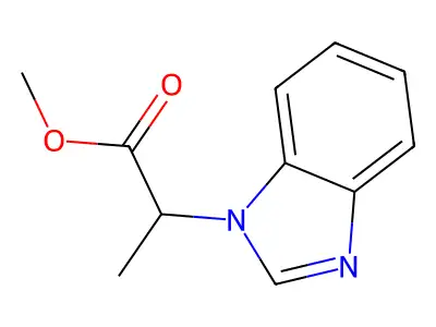 methyl 2-(1H-benzo[d]imidazol-1-yl)propanoate structure