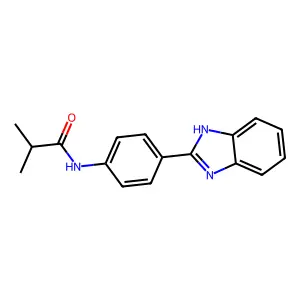 N-[4-(1H-1,3-benzodiazol-2-yl)phenyl]-2-methylpropanamide structure