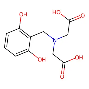 2,2'-[(2,6-Dihydroxybenzyl)imino]diacetic acid structure