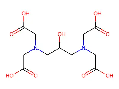 二氨基丙醇四乙酸 structure