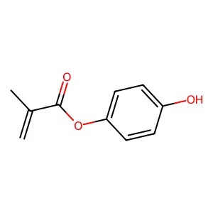 2-Propenoic acid, 2-methyl-, 4-hydroxyphenyl ester structure