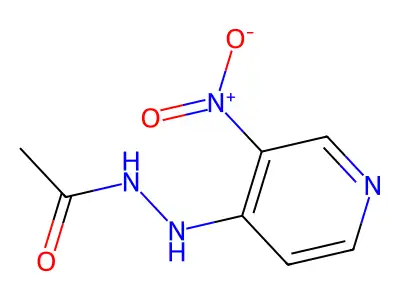4-(2-Acetylhydrazino)-3-nitropyridine structure
