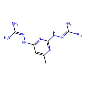 Guanidine, 1,1'-((6-methylpyrimidine-2,4-diyl)diimino)di- structure