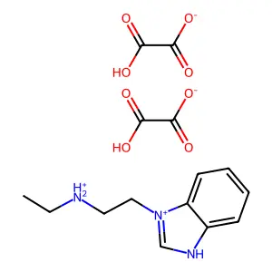 N-乙基苯并咪唑-3-乙胺二草酸盐 structure