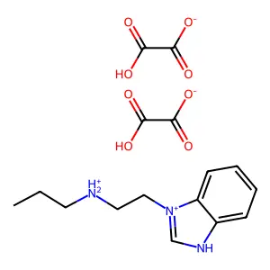 N-丙基苯并咪唑-3-乙胺二草酸盐 structure