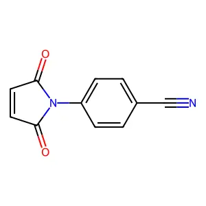 4-(2,5-dioxo-2,5-dihydro-1H-pyrrol-1-yl)benzonitrile structure