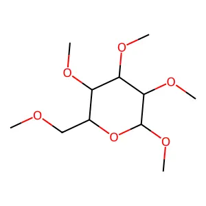 Methyl 2,3,4,6-tetra-O-methyl-alpha-D-mannopyranoside structure