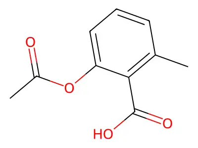 2-(Acetyloxy)-6-methylbenzoic acid structure