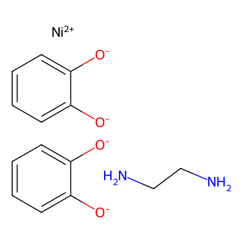 Bis(benzene-1,2-diolate);ethane-1,2-diamine;nickel(2+) structure