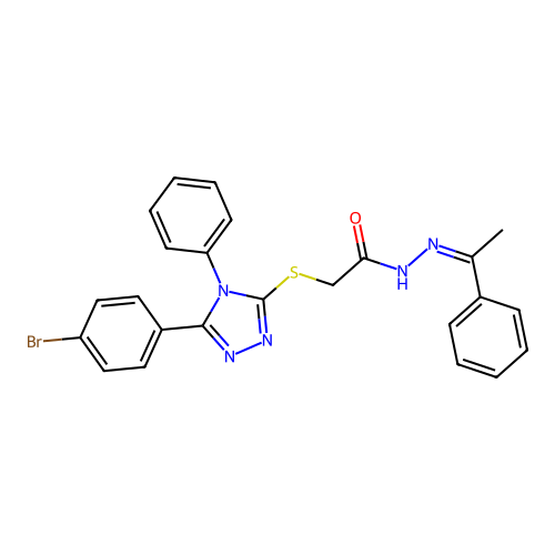 C24H20BrN5OS structure