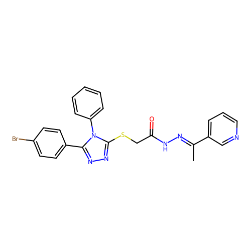C23H19BrN6OS structure