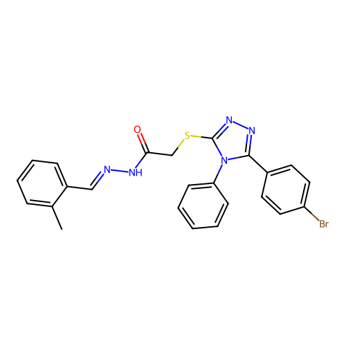 C24H20BrN5OS structure