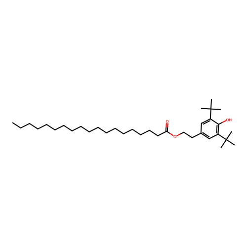 2-(3,5-Ditert-butyl-4-hydroxyphenyl)ethyl nonadecanoate structure