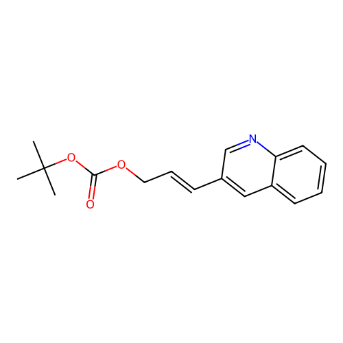 tert-Butyl (3-(quinolin-3-yl)allyl) carbonate structure