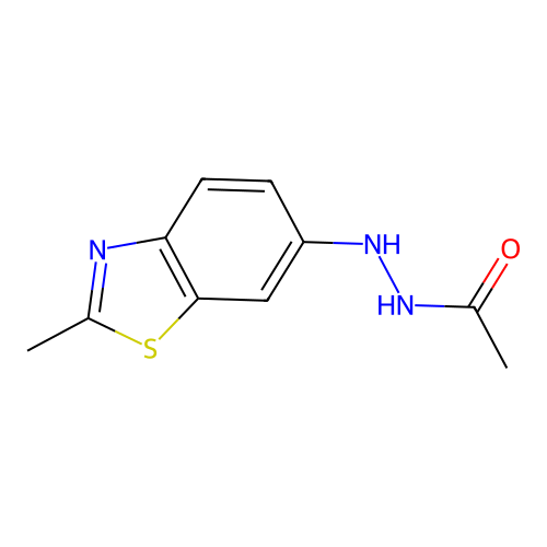 N'-(2-methyl-1,3-benzothiazol-6-yl)acetohydrazide structure