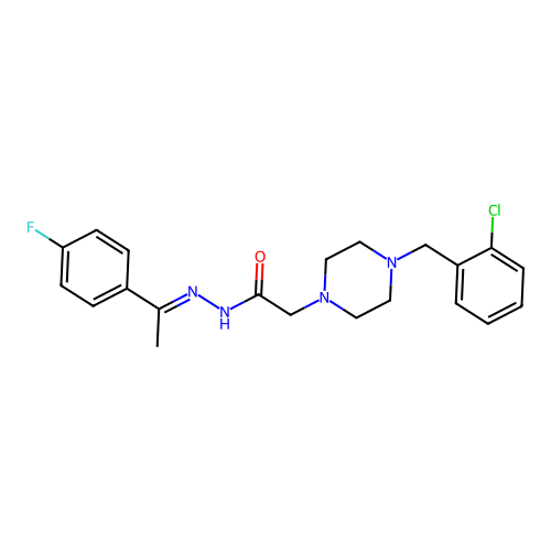 C21H24ClFN4O structure
