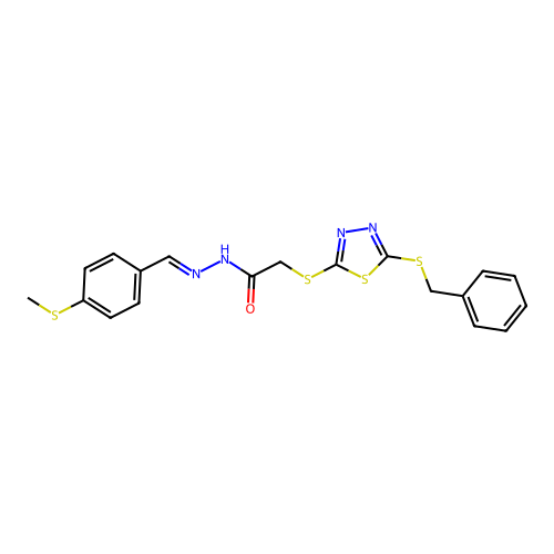 C19H18N4OS4 structure