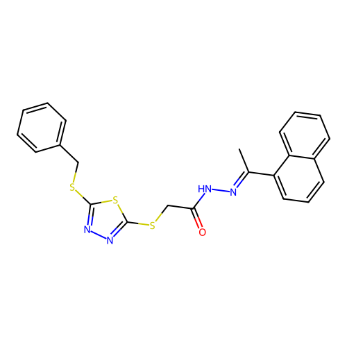 C23H20N4OS3 structure