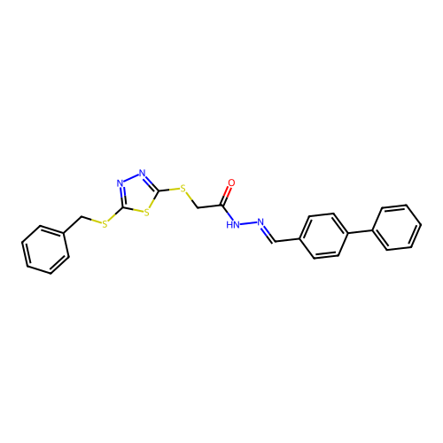 C24H20N4OS3 structure