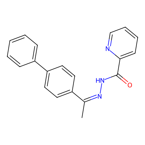 (Z)-N'-(1-([1,1'-biphenyl]-4-yl)ethylidene)picolinohydrazide structure