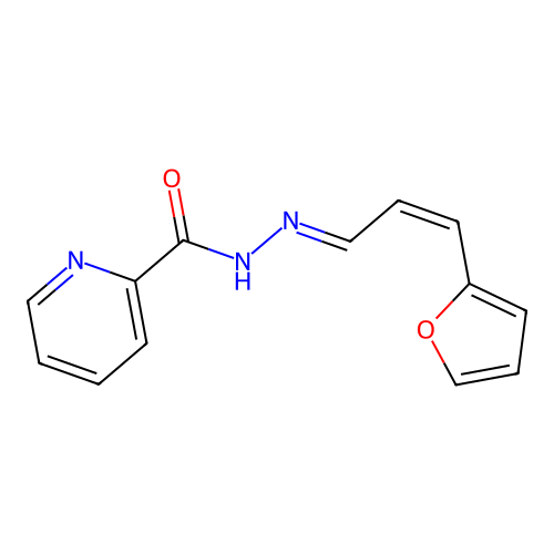 N'-[(1E,2Z)-3-(furan-2-yl)prop-2-en-1-ylidene]pyridine-2-carbohydrazide structure
