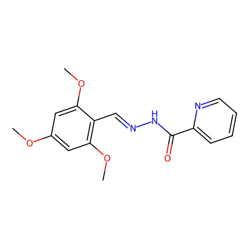 N'-[(E)-(2,4,6-trimethoxyphenyl)methylidene]pyridine-2-carbohydrazide structure