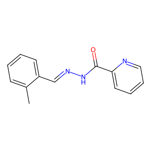 N'-[(E)-(2-methylphenyl)methylidene]pyridine-2-carbohydrazide structure