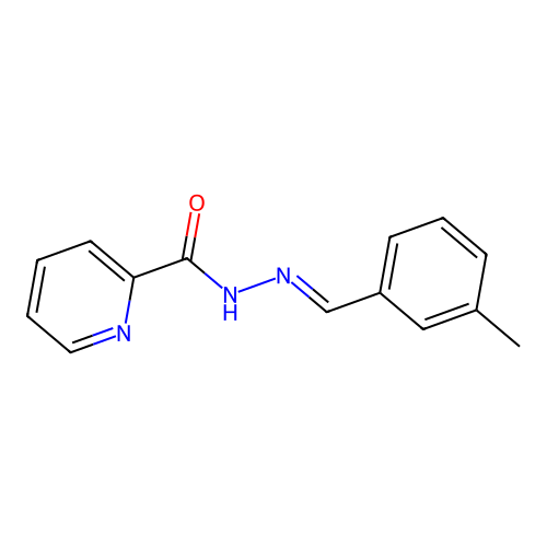 N'-[(E)-(3-methylphenyl)methylidene]pyridine-2-carbohydrazide structure