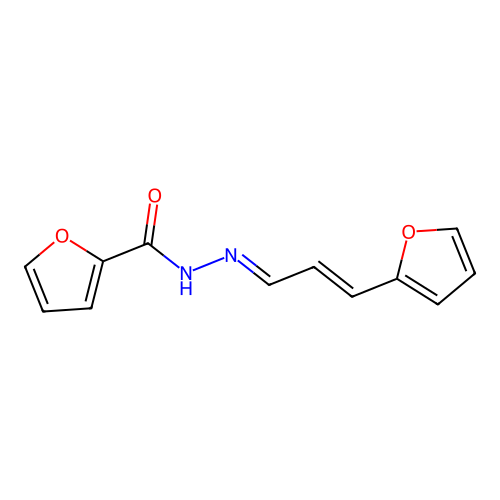 (E)-N'-((E)-3-(furan-2-yl)allylidene)furan-2-carbohydrazide structure