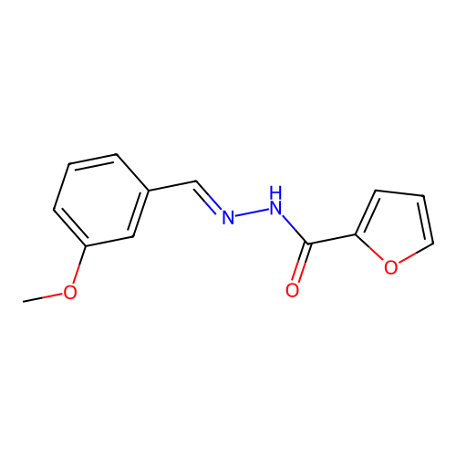 N'-[(E)-(3-methoxyphenyl)methylidene]furan-2-carbohydrazide structure