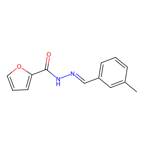 N'-[(E)-(3-methylphenyl)methylidene]furan-2-carbohydrazide structure