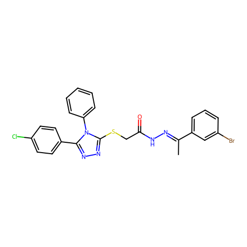 C24H19BrClN5OS structure