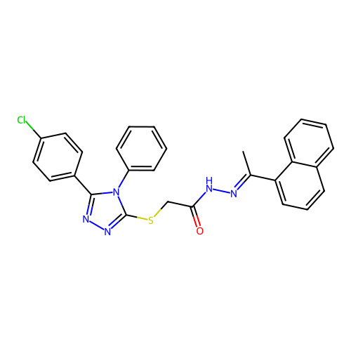 C28H22ClN5OS structure