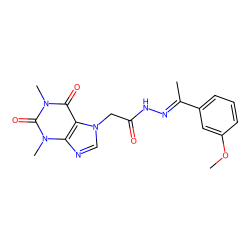 C18H20N6O4 structure