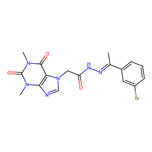 C17H17BrN6O3 structure