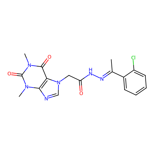 C17H17ClN6O3 structure