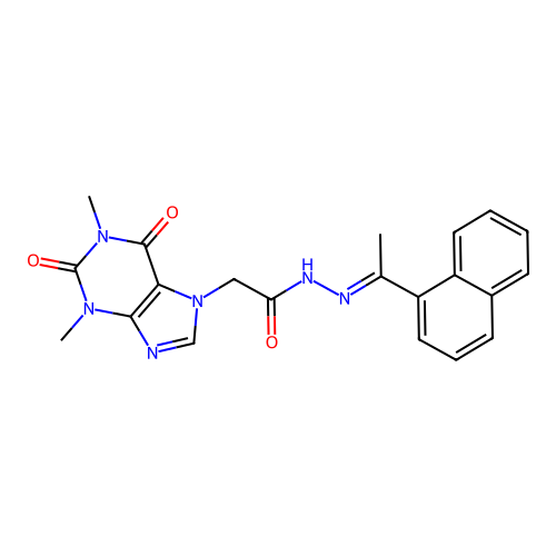 C21H20N6O3 structure