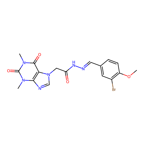 C17H17BrN6O4 structure