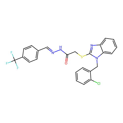 C24H18ClF3N4OS structure