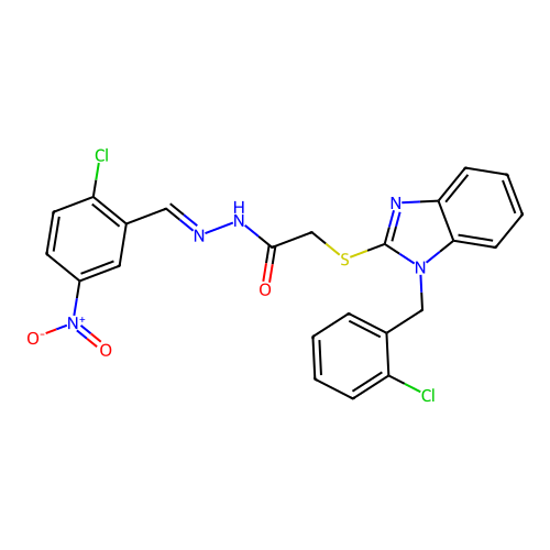 C23H17Cl2N5O3S structure